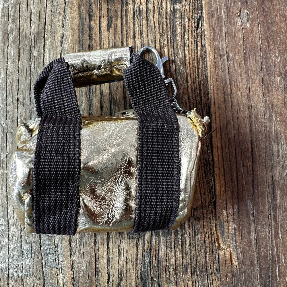 Gold Dog Waste Bag Holder